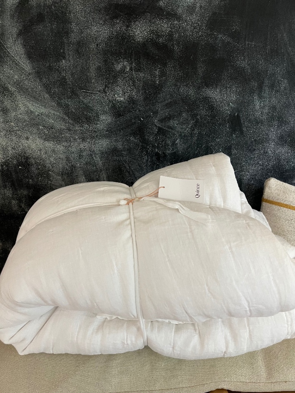Quince King size Linen Dream Quilt with shams